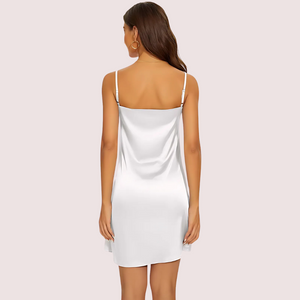 Women's Silky Tank Top Slip Dress Adjustable Straps Snazzyway