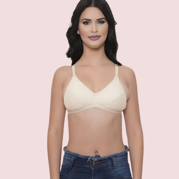 Breezy Comfort 2-Pack Cotton Summer Bra – Assorted Colors Snazzyway