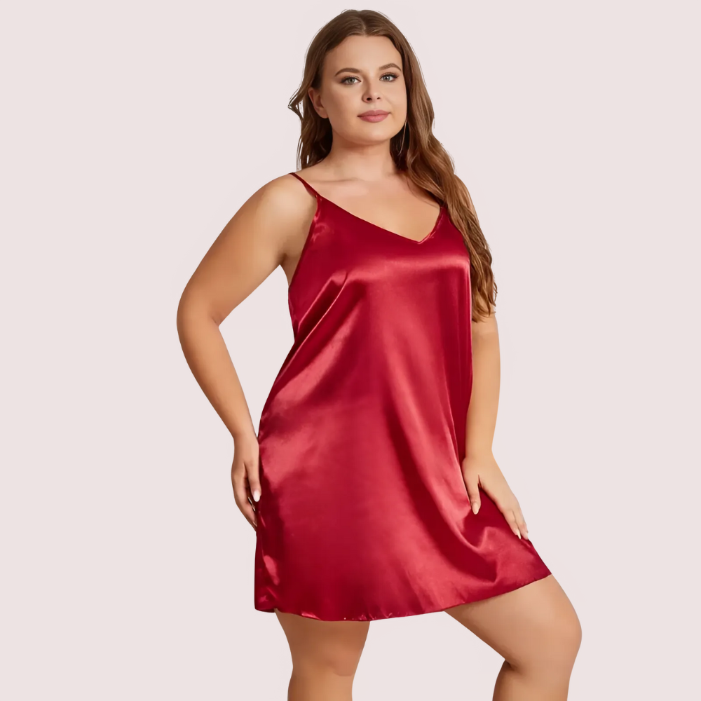 Criss Cross Back Elegant Nightdress in 4XL &  5XL Size Snazzyway