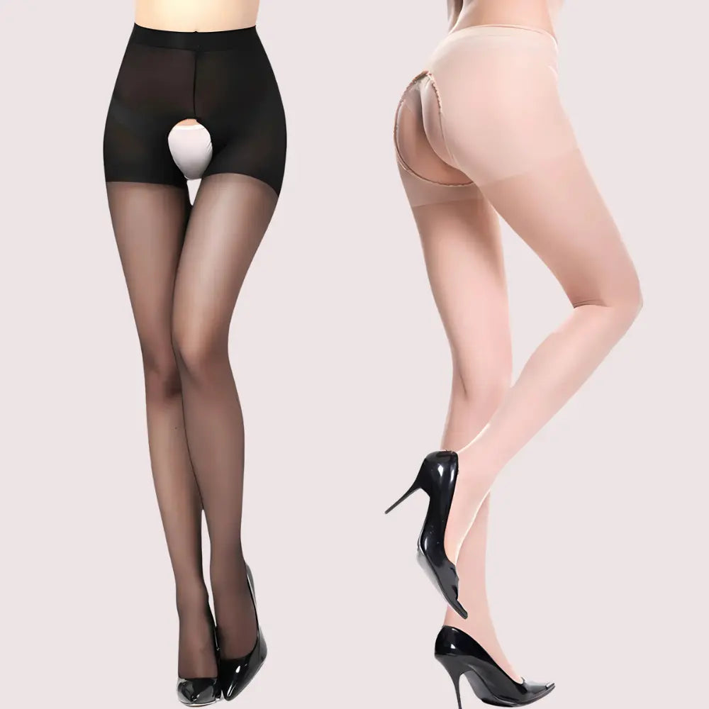 CROTCHLESS TIGHTS OPEN CROTCH TIGHTS ( 2 PACK ) Snazzyway