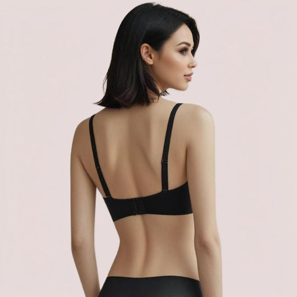 Midnight Lift – Black Padded Non-Wired Push-Up Bra Snazzyway