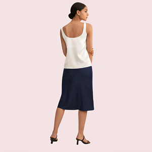 Elegant Lace Trimmed Silk Camisole Top Snazzyway
