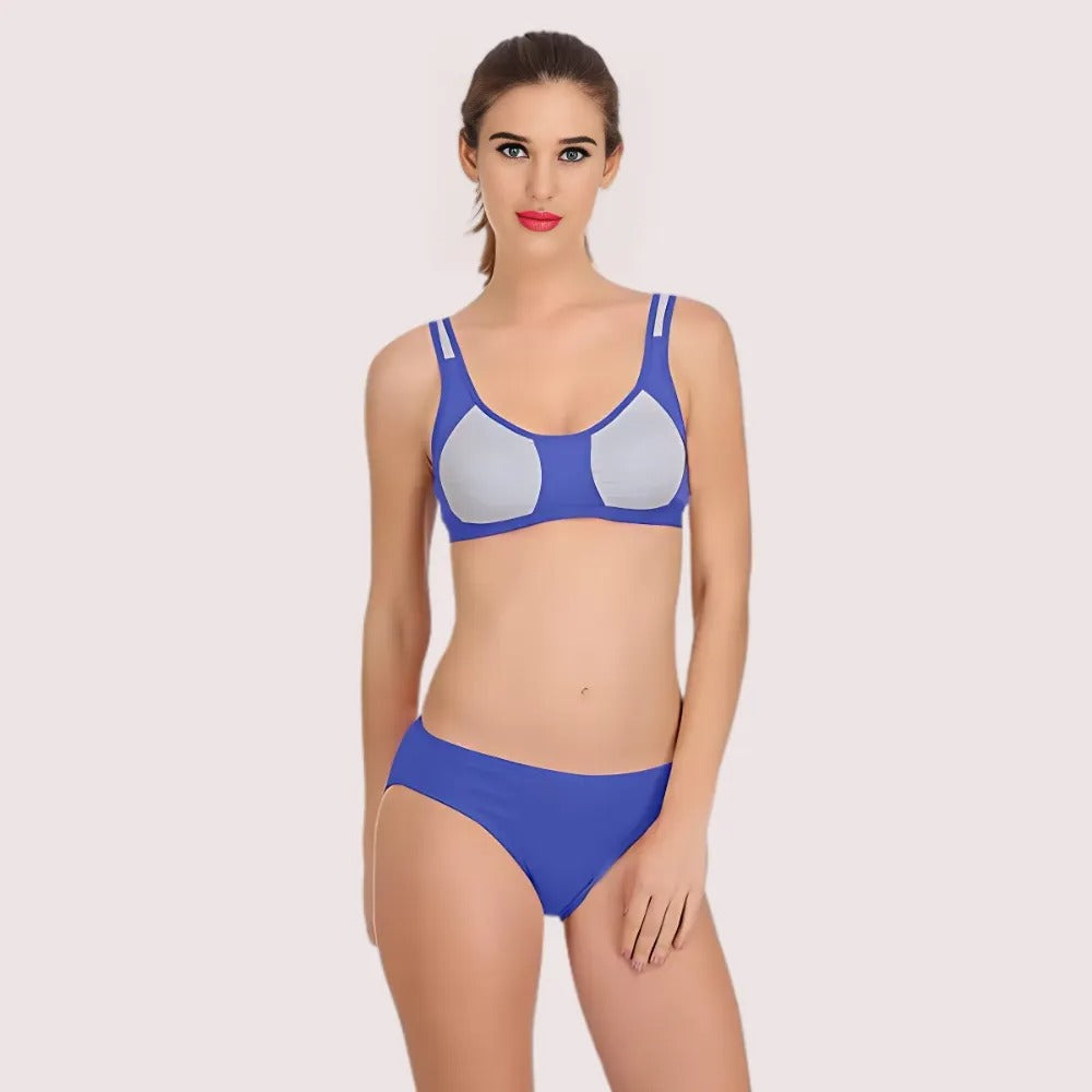Fitness Flourish Sports Bra Panty Set (2 pack) Snazzyway