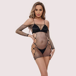 Sultry Temptress Fishnet Bodystocking Snazzyway