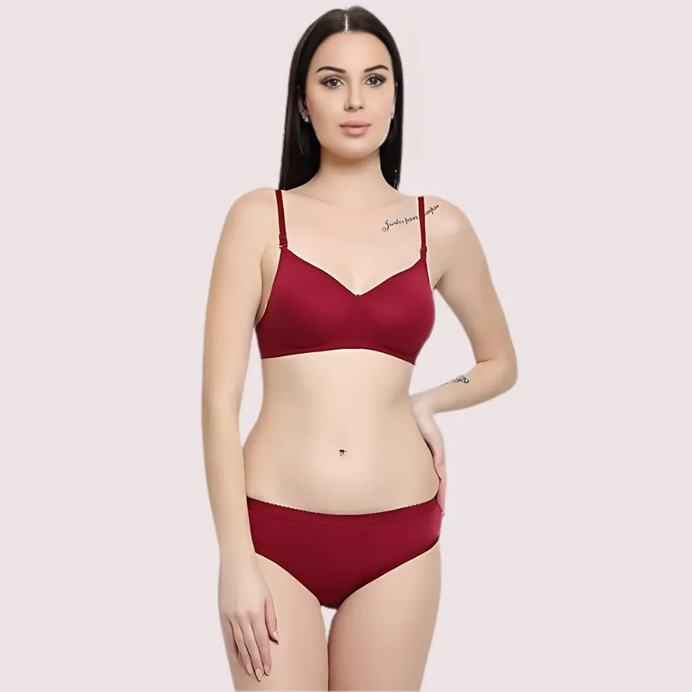 Lightly Padded Bra & Soft Cotton Panty Set (2 pack) Snazzyway