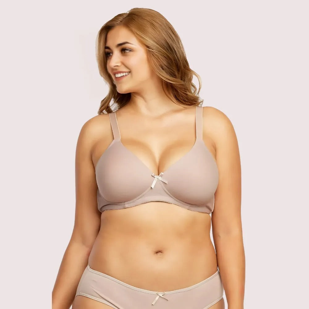 2 Pack No Wire Full Cup Light Padded bra Snazzyway