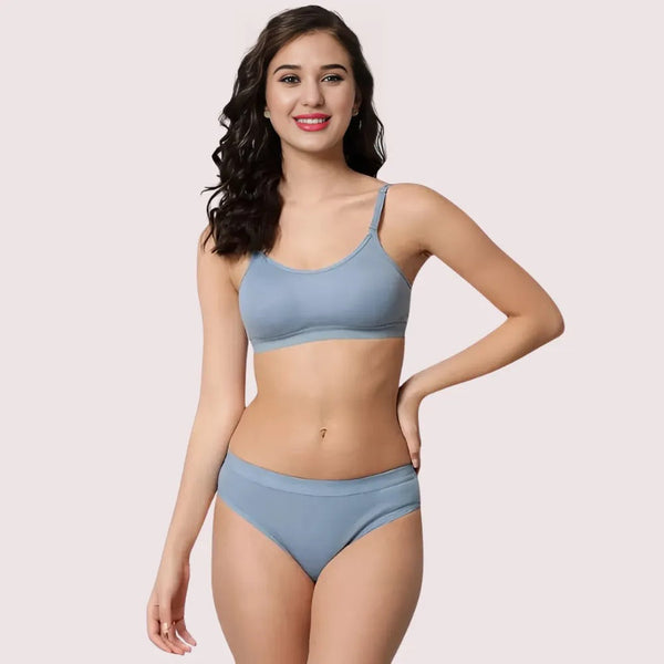 Wire-Free Women's Sports Bra Panty Set (2 pack) Snazzyway
