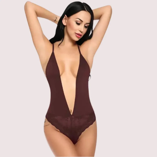 Chic and Comfy Sheer Nightwear Bodysuit Snazzyway