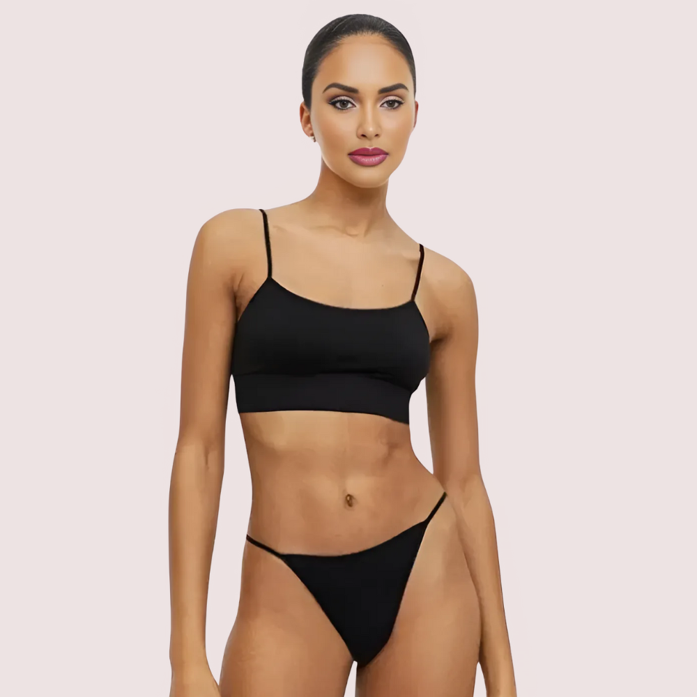 Athleisure Allure Sports Bra & G-String Set Snazzyway