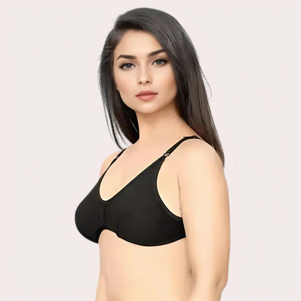 French Daina Essential Black: 2 Bras and 2 Panties Combo Set Snazzyway