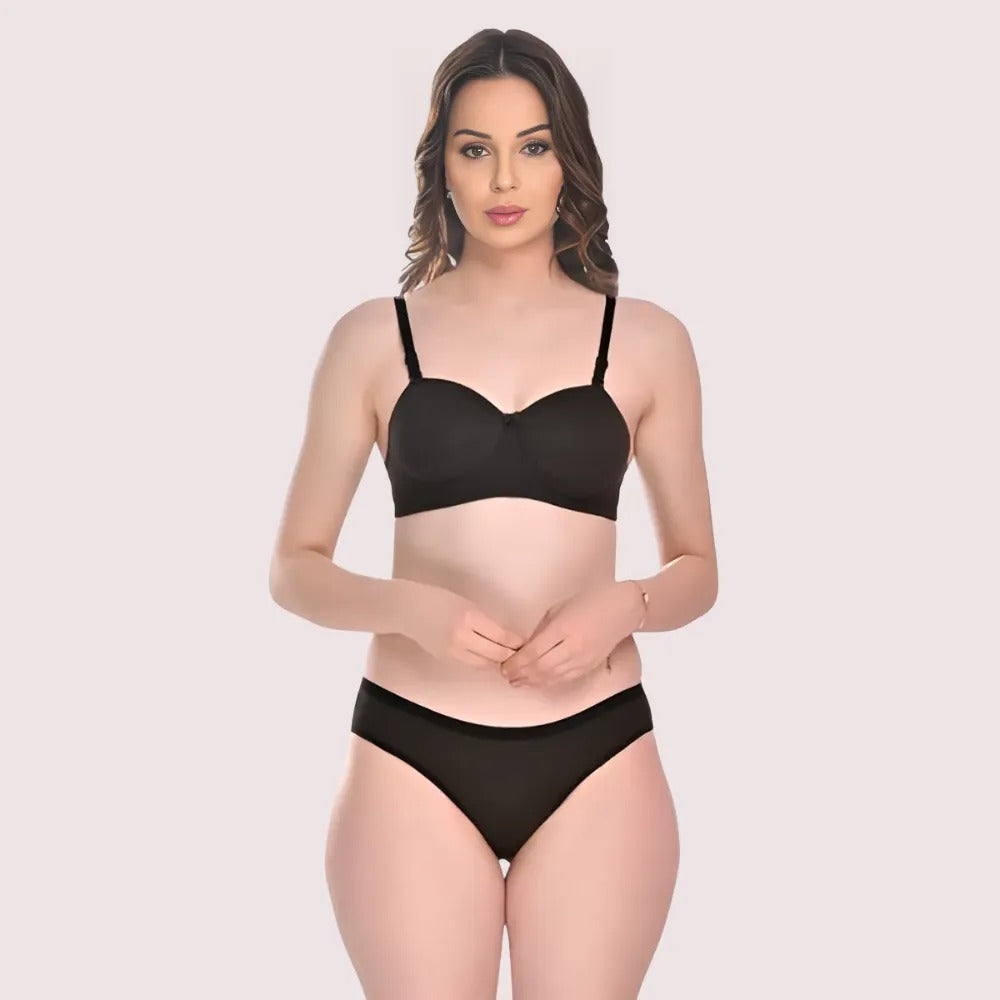 Chic and Comfy Cotton Lingerie Set (2 pack) Snazzyway
