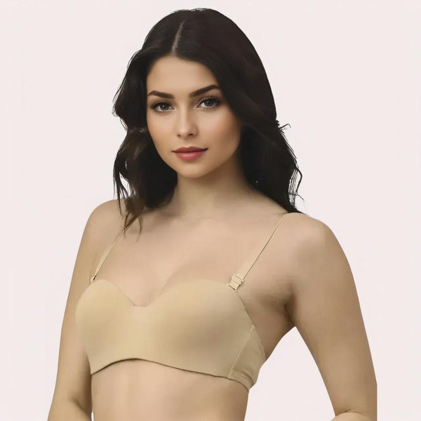 FD Demi Bra + Free Seamless Panty -  Lift, Comfort & Perfect Fit Snazzyway