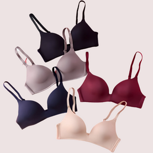 2 Pack Luxury seamless padded push up bra Snazzyway