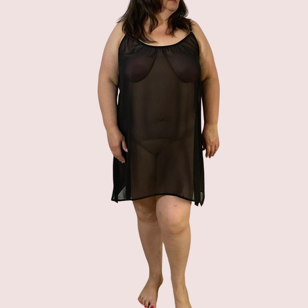 Glowing Aura Transparent Night Dress Snazzyway
