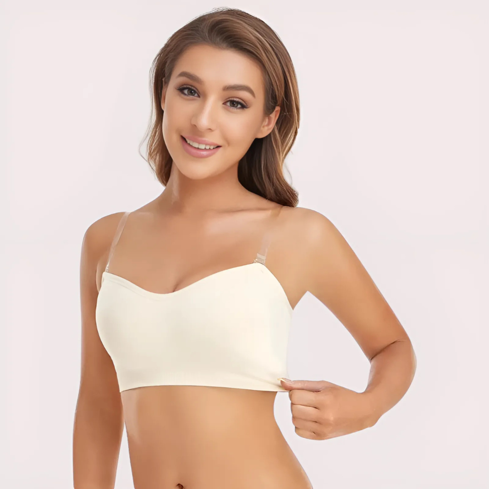 Sexy White Tube Bandeau Bra Top Snazzyway