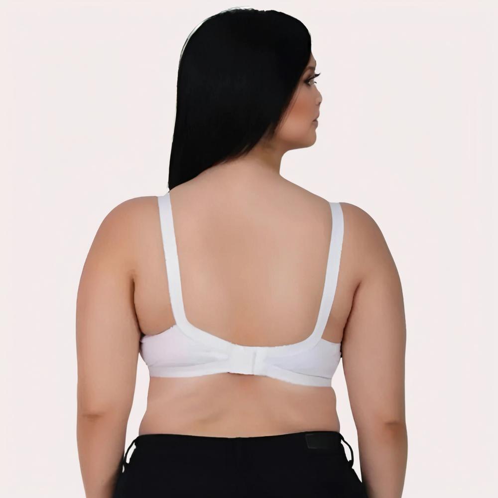 PureBreeze 4-Pack – White Cotton Bras for Summers Snazzyway