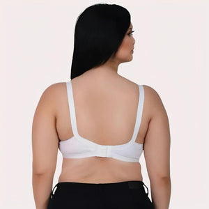 PureBreeze 4-Pack – White Cotton Bras for Summers Snazzyway