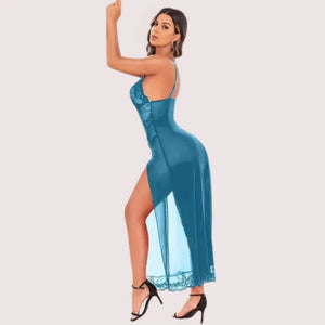 Chic Women's Babydoll Lingerie in Blue Snazzyway