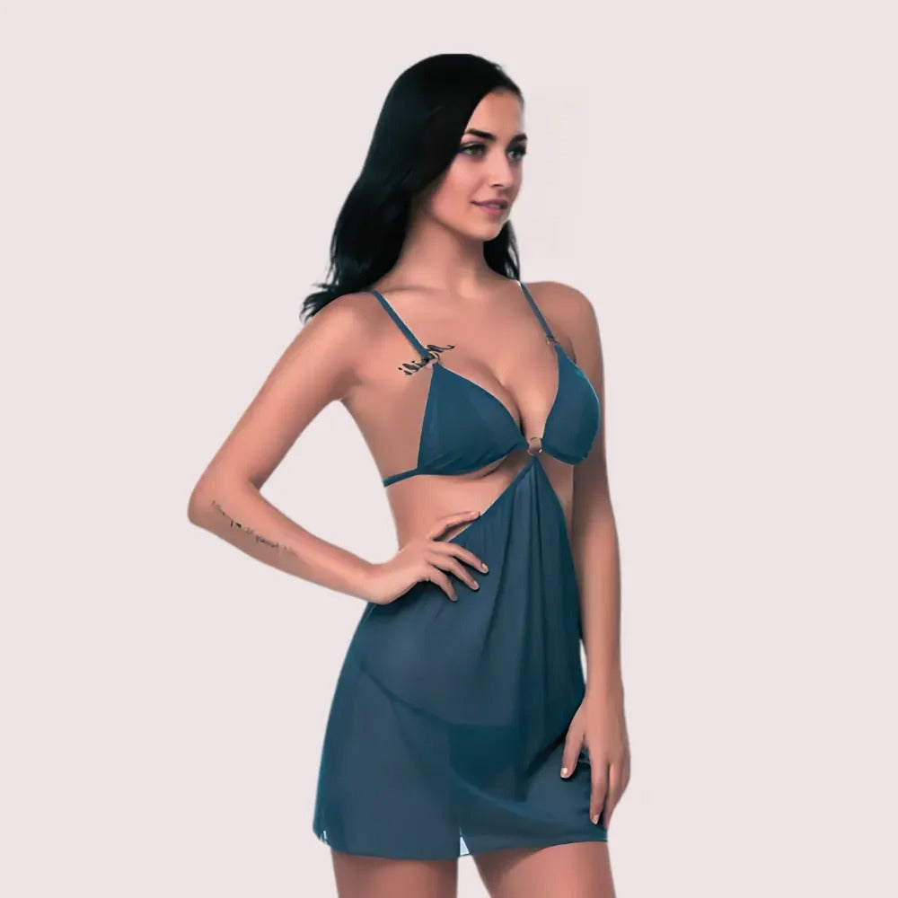 Sheer Babydoll Nightdress for Women Snazzyway