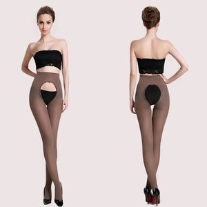 Sexy Women Open Crotch crotchless pantyhose Snazzyway