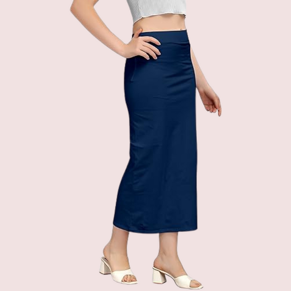 French Daina Cotton Blend Saree Shapewear Snazzyway