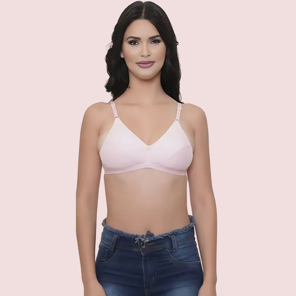 Breezy Comfort 2-Pack Cotton Summer Bra – Assorted Colors Snazzyway