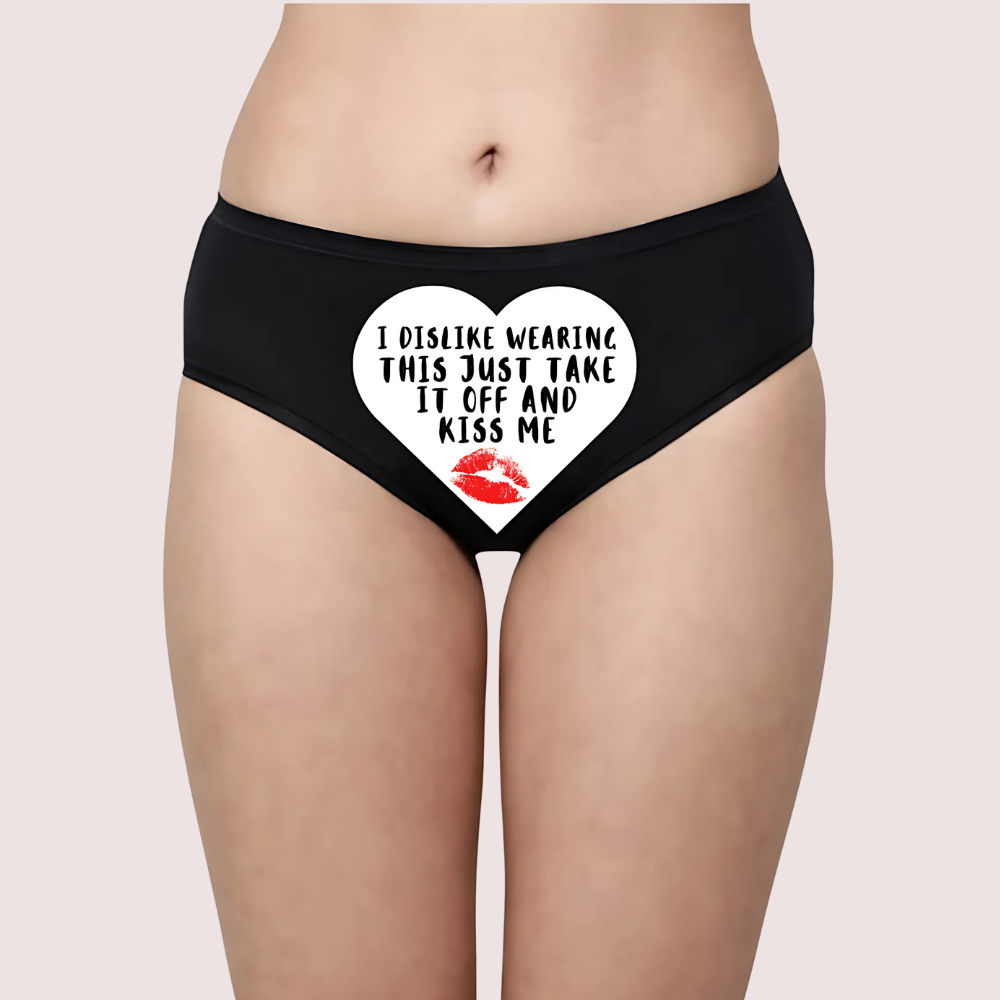 Take It Off and Kiss Me Naughty Text Panty Snazzyway