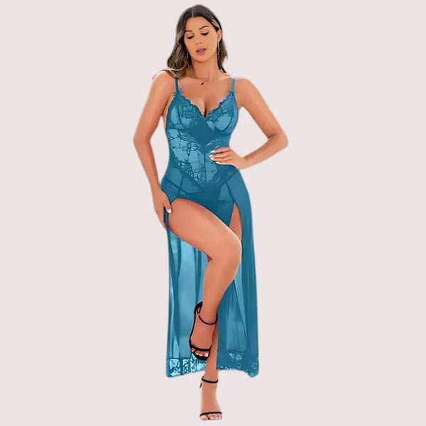 Chic Women's Babydoll Lingerie in Blue Snazzyway