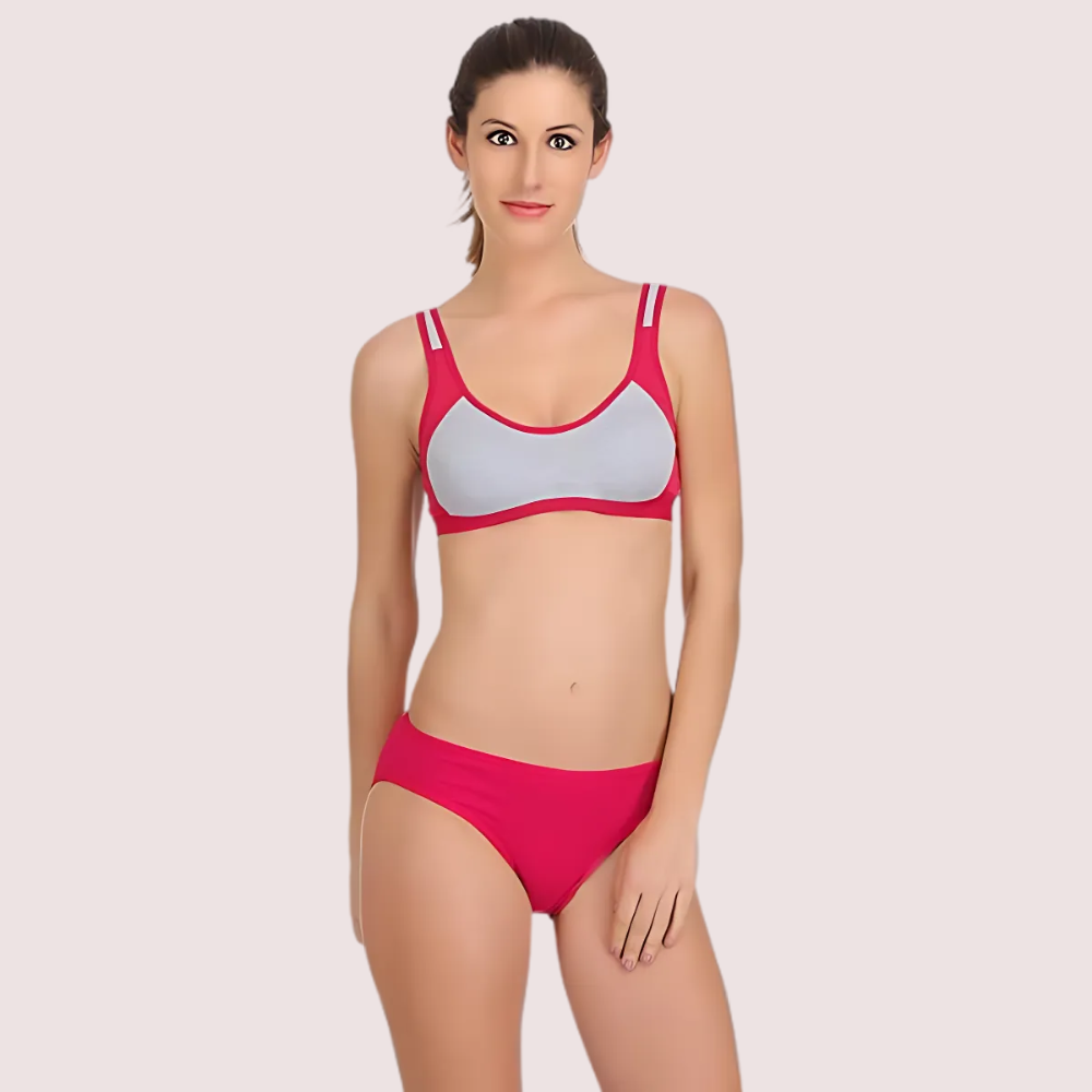 Trendy Sports Bra with Panty for Women (2 pack) Snazzyway