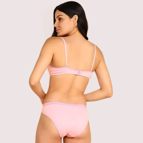 Cozy Cotton Intimates Bra Panty Set (2 pack) Snazzyway